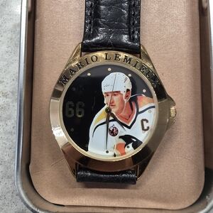 Fossil Gold and Black Mario Lemieux Watch